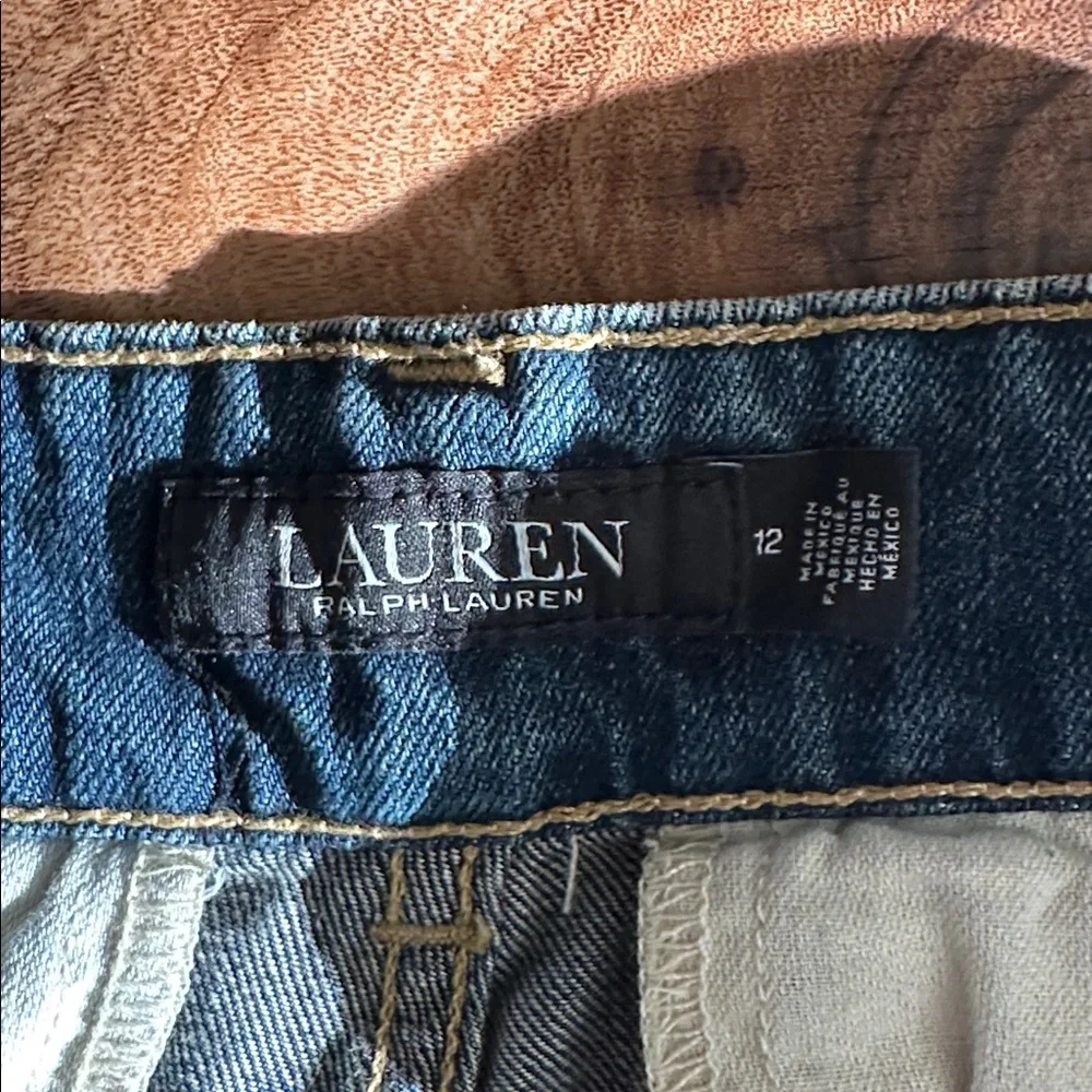 NWT Ralph Lauren LRL Haze Wash Size 12 Wide Leg Cargo